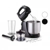 INOX TASLI MİKSER - BLENDER SETİ 5 KADEME HIZ+TURBO HAMUR YOĞURMA+ KASE 300W600ML HAZNE700ML ÖLÇÜ KABI SMX-2731 (5365)