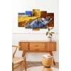 İnsan Manzara 5 Parçalı Mdf Tablo 60 x 100