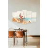 İnsan Manzarası 5 Parçalı Mdf Tablo 60 x 100