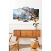 İnsan Manzarası 5 Parçalı Mdf Tablo 60 x 100
