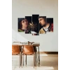 İnsan Manzarası 5 Parçalı Mdf Tablo 60 x 100