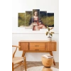İnsan Manzarası 5 Parçalı Mdf Tablo 60 x 100