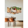 İnsan Manzarası 5 Parçalı Mdf Tablo 60 x 100