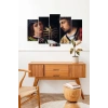 İnsan Manzarası 5 Parçalı Mdf Tablo 60 x 100