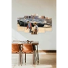 İnsan Manzarası 5 Parçalı Mdf Tablo 60 x 100