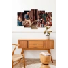İnsan Manzarası 5 Parçalı Mdf Tablo 60 x 100