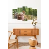 İnsan Manzarası 5 Parçalı Mdf Tablo 60 x 100