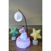 Işık Altında Renk Değiştiren Pembe Unicorn Dekoratif Gece Lambası (5365)