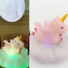 Işık Altında Sallanan Renk Değiştiren Unicornlu Gece Lambası (5365)