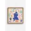 Kadın Ahşap Çerçeveli Tablo 23 x 23
