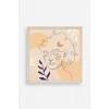 Kadın Ahşap Çerçeveli Tablo 23 x 23