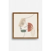 Kadın Ahşap Çerçeveli Tablo 50 x 50