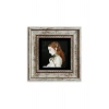 Kadın Çerçeveli Taş Tablo 20 cm