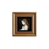 Kadın Çerçeveli Taş Tablo 20 cm