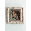 Kadın Çerçeveli Taş Tablo , Çerçeveli Taş Duvar Dekoru-enkcrcvtbl-00181 20 cm