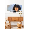 Kadın Manzarası 5 Parçalı Mdf Tablo 60 x 100