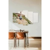 Kadın Manzarası 5 Parçalı Mdf Tablo 60 x 100