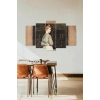 Kadın Manzarası 5 Parçalı Mdf Tablo 60 x 100