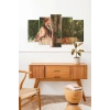 Kadın Manzarası 5 Parçalı Mdf Tablo 60 x 100