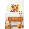 Kadın Manzarası 5 Parçalı Mdf Tablo 60 x 100