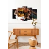 Kadın Maske 5 Parçalı Mdf Tablo 60 x 100