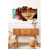 Kadın Portre 5 Parçalı Mdf Tablo 60 x 100
