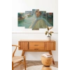 Kadın Portre 5 Parçalı Mdf Tablo 60 x 100