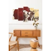 Kadın Şarkı 5 Parçalı Mdf Tablo 60 x 100