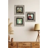 Kadınlar 3 lü Set Çerçeveli Taş Tablo 20 cm