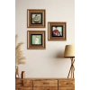 Kadınlar 3 lü Set Çerçeveli Taş Tablo 20 cm