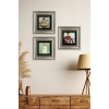 Kadınlar 3 lü Set Çerçeveli Taş Tablo 20 cm