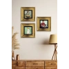 Kadınlar 3 lü Set Çerçeveli Taş Tablo 20 cm