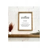 Kahve Köşesi Coffee Noun Ahşap Çerçeve Tekli 50 x 110
