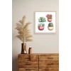 Kaktüs Ahşap Çerçeveli Tablo 23 x 23