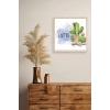 Kaktüs Ahşap Çerçeveli Tablo 50 x 50