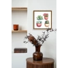 Kaktüs Ahşap Çerçeveli Tablo 50 x 50