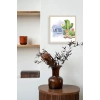 Kaktüs Ahşap Çerçeveli Tablo 50 x 50
