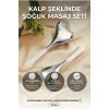 Kalp Şeklinde Soğuk Yüz Masaj Aleti - Cilt Sıkılaştırıcı ve Şişkinlik Giderici Cryo Sticks