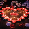 Heart-shaped 50-piece Tealight Candle