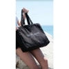 Kanvas Plaj Çanta & Tote Omuz Çanta Siyah