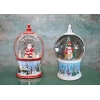 Kardan Adam Ve Noel Babalı Işıklı Müzikli Kar Küresi