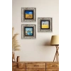 Kasaba 3 lü Set Çerçeveli Taş Tablo 20 cm