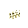 Cat Design Small Figurine - Ceramic - Shiny Gold - Decorative Ornament