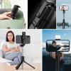 Kendiliğinden LED Işıklı Kumandalı Uzayabilen Selfie Çubuğu,Masa Üstü Tripod (5365)