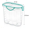 Kilitli Kapaklı Contalı Hava,Su Sıvı Geçirmez 1,7 Litre Erzak Saklama Kabı-SA585 (5365)