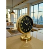 Klas Gold 25 x 20 Cm Metal Table Clock