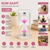Small Glass Stand Hourglass - 10 cm Height - Decorative Ornament