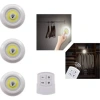 Kumandalı 3lü Led Spot Lamba Seti (uzaktan Model)