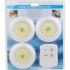Kumandalı Led Spot Lamba 3lü Set Yapışkanlı