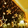 12 Pendant 120 LED Remote-Controlled Star Figure Decorative Light – Desktop and Ambient Lighting (5365)